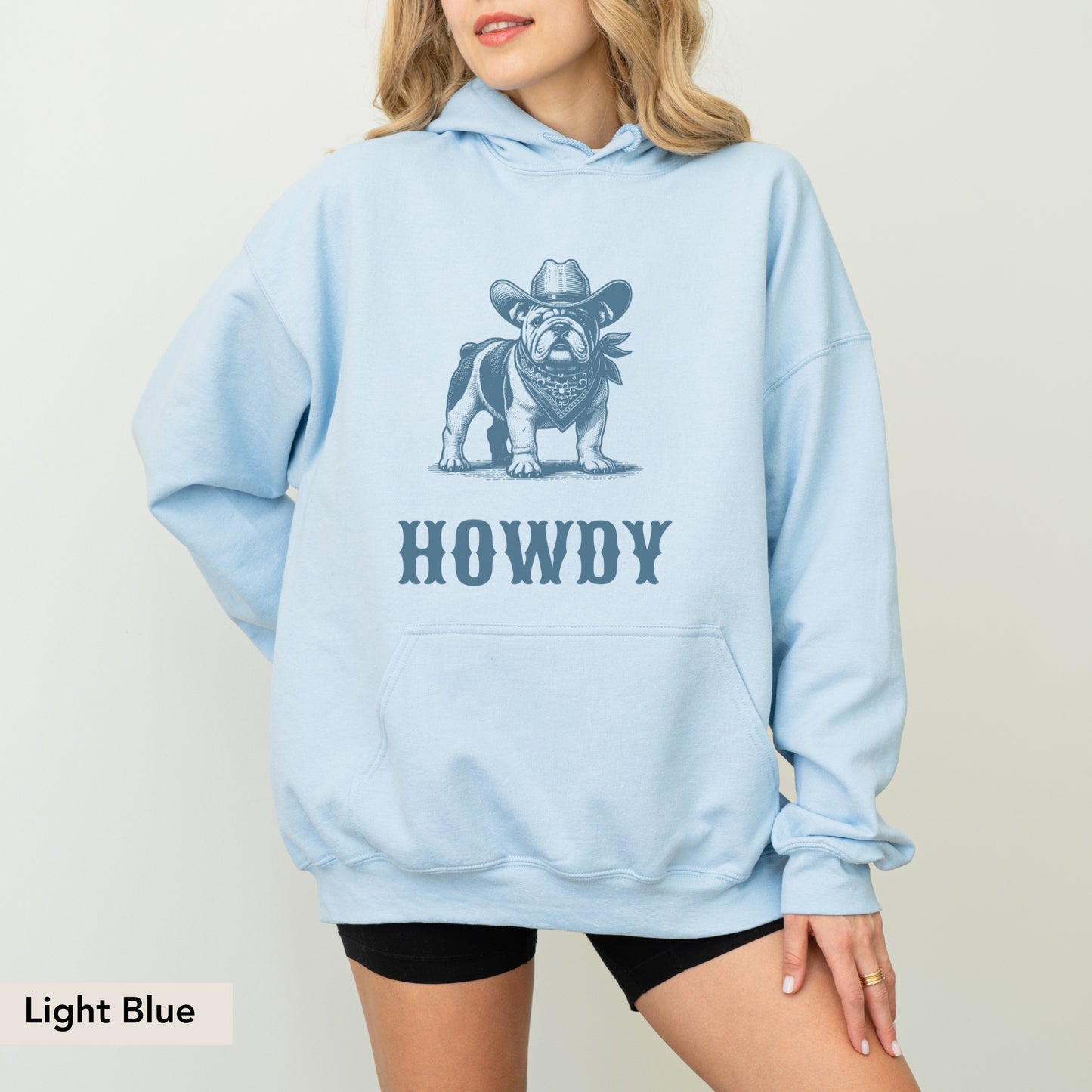 Howdy English Bulldog Hoodie