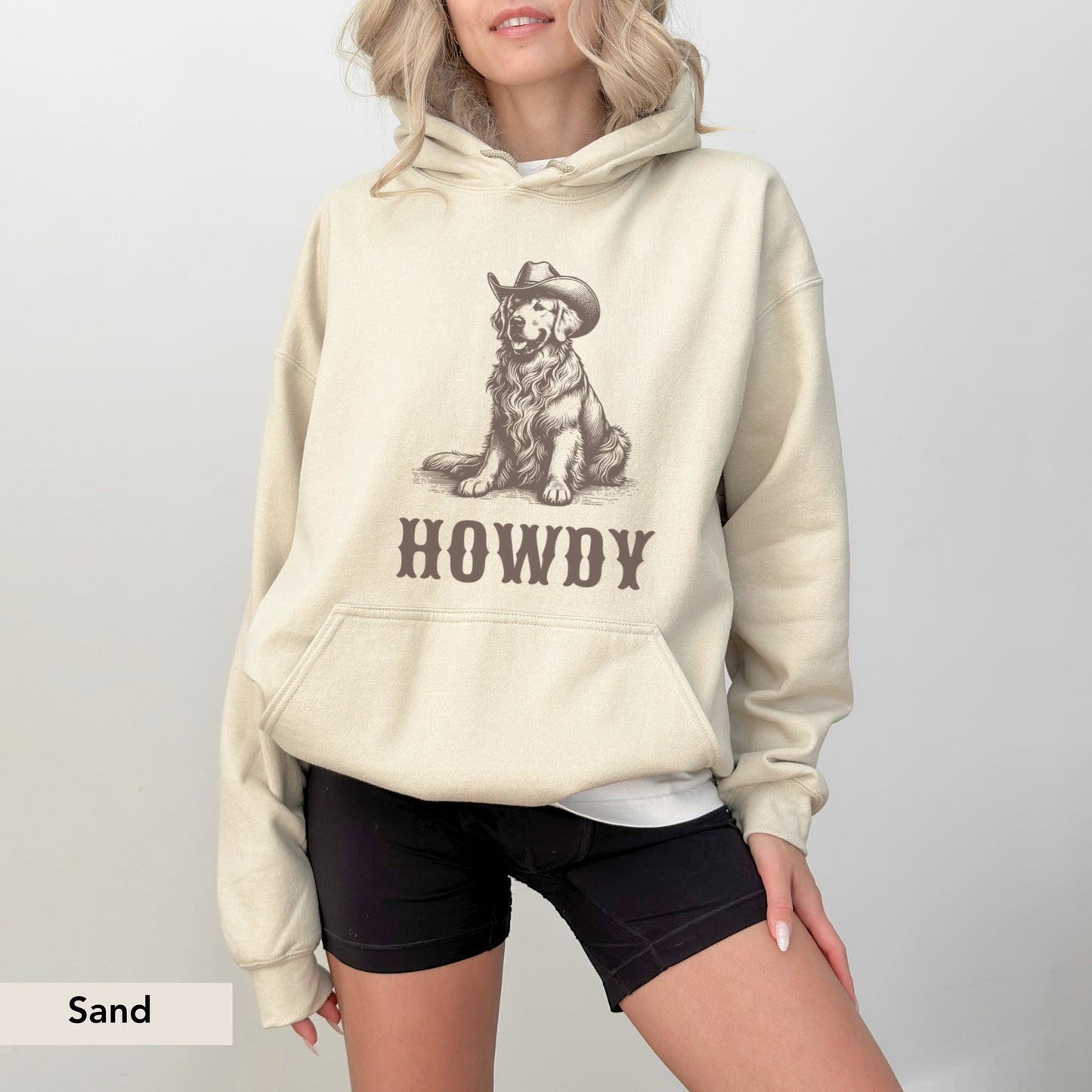 Howdy Golden Retriever Hoodie