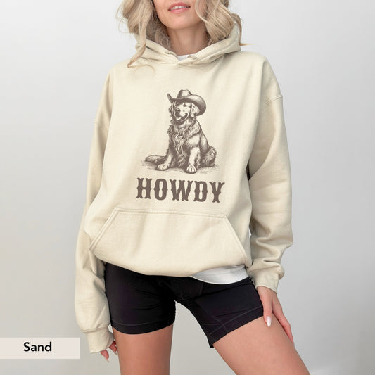Howdy Golden Retriever Hoodie