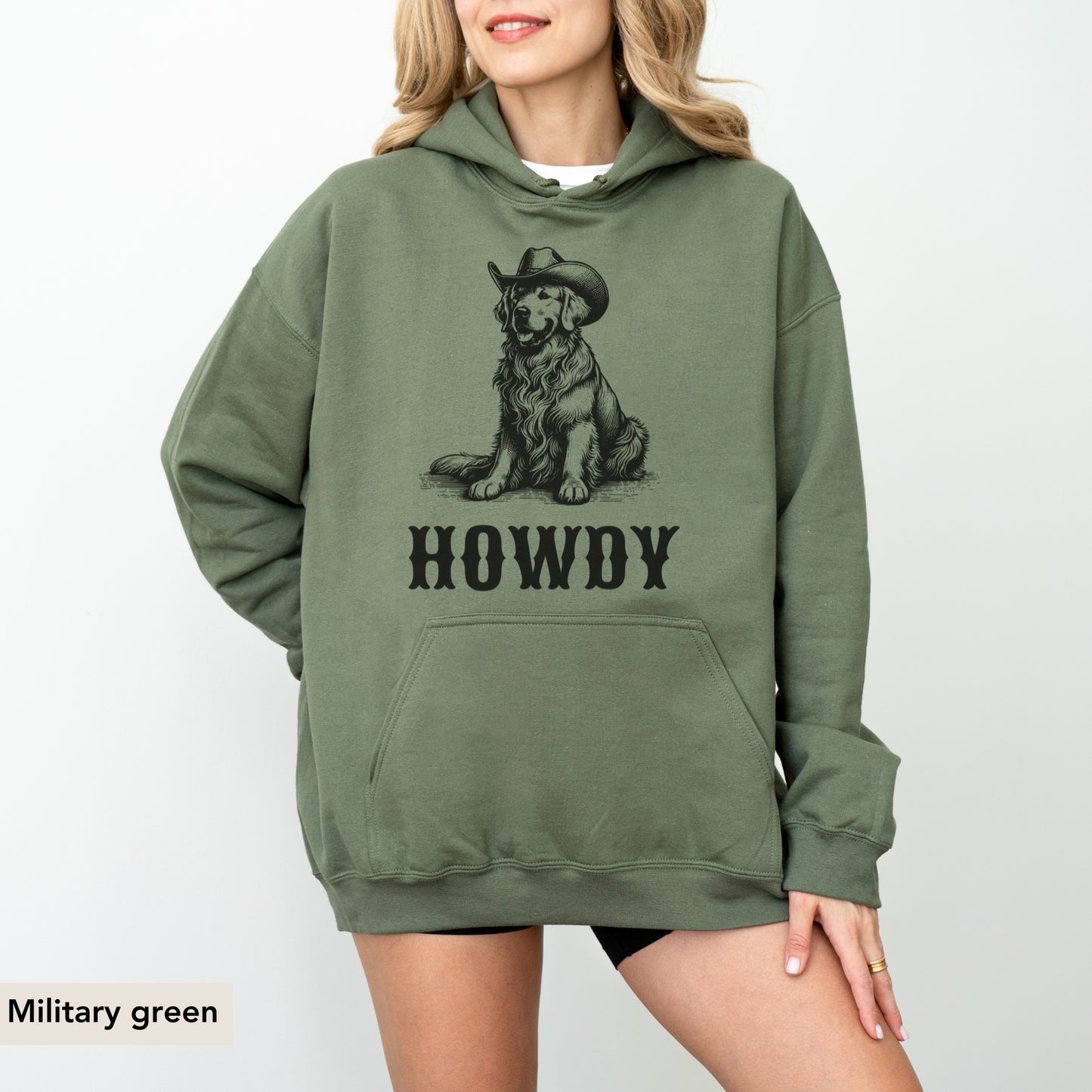 Howdy Golden Retriever Hoodie