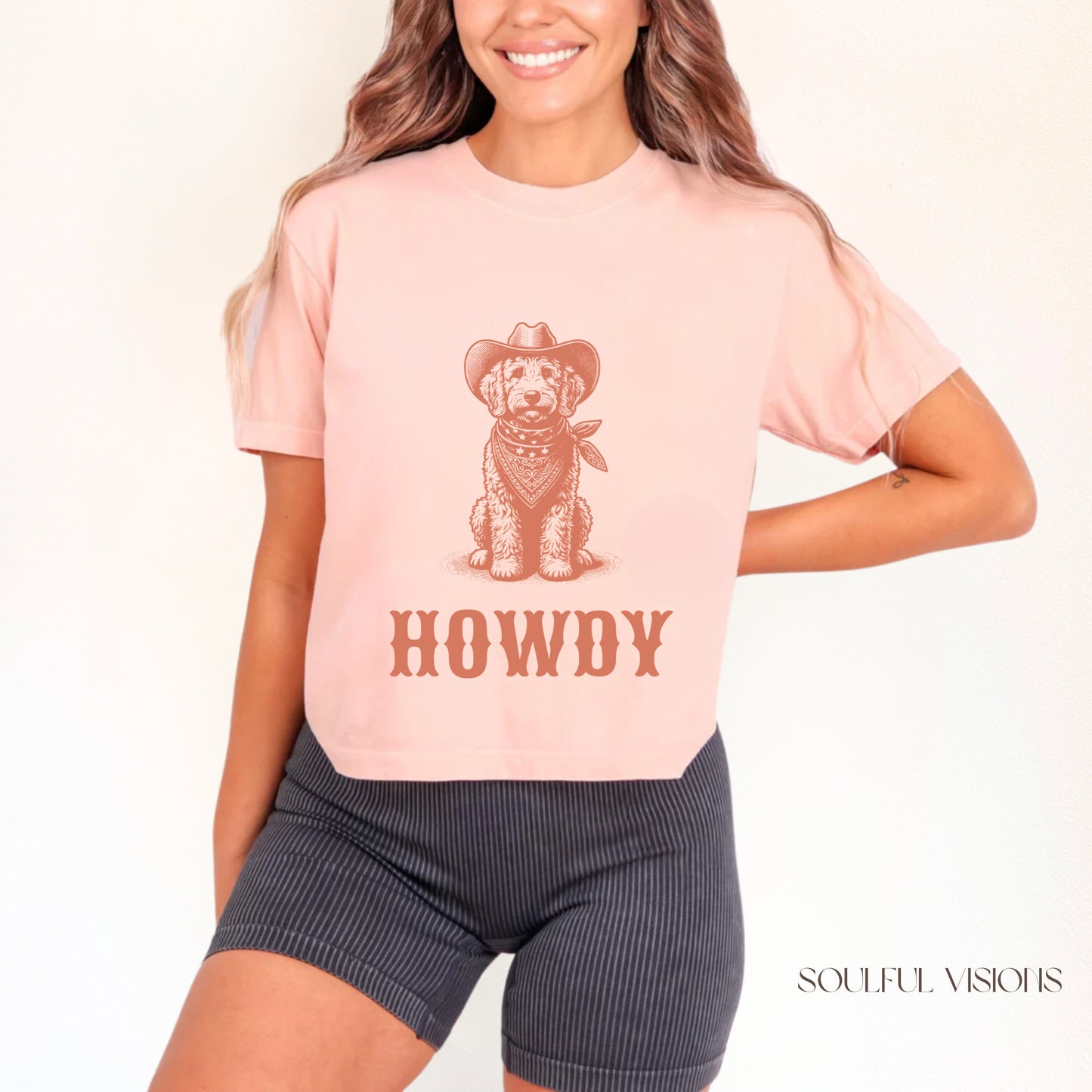 Howdy Goldendoodle Women's Boxy Tee