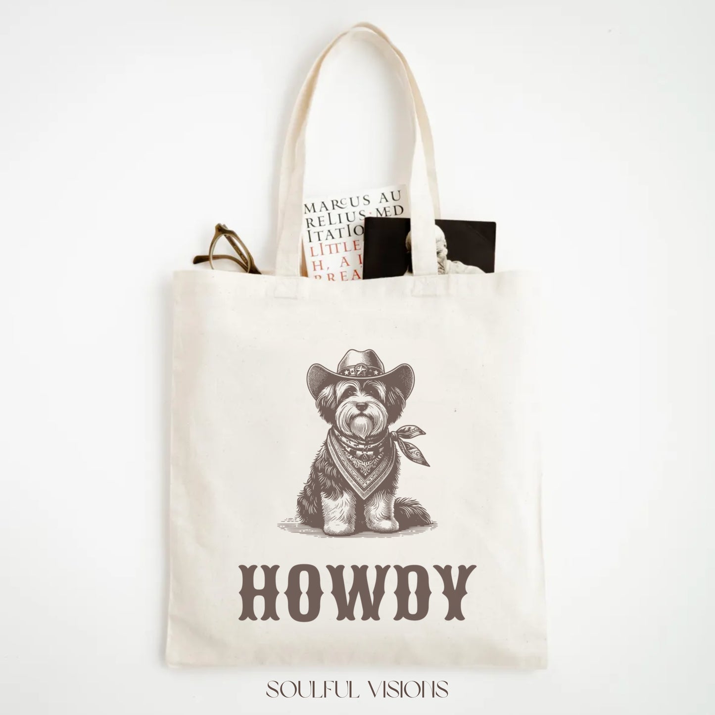 Howdy Havanese Tote Bag