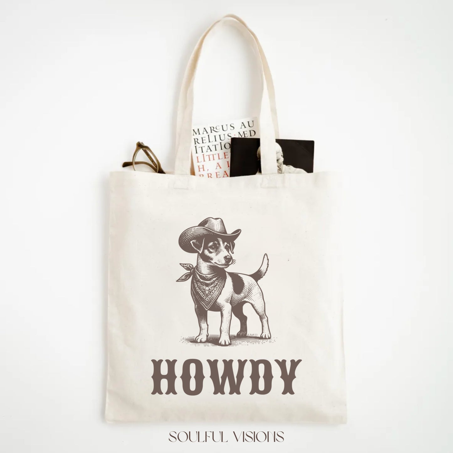 Howdy Jack Russell Tote Bag