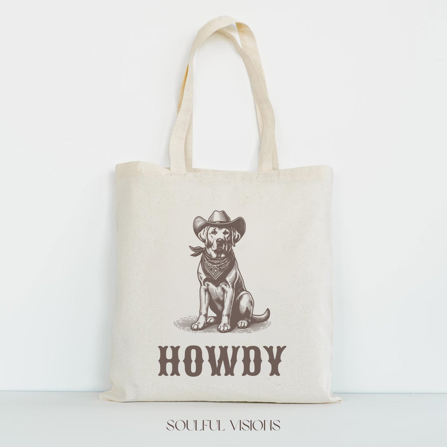 Howdy Labrador Retriever Tote Bag