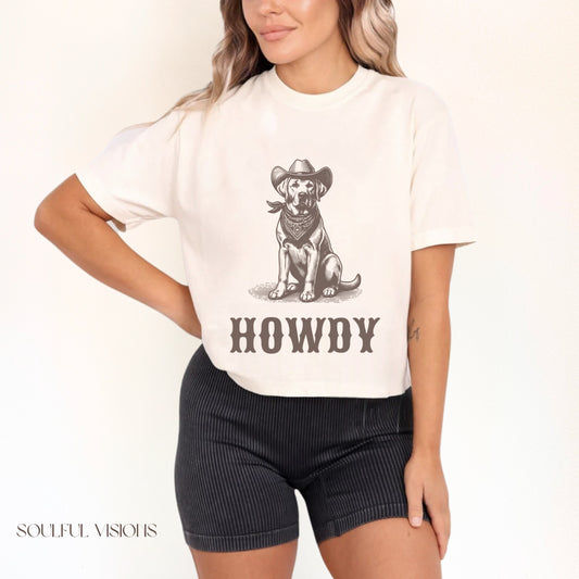 Howdy Labrador Retriever Women's Boxy Tee