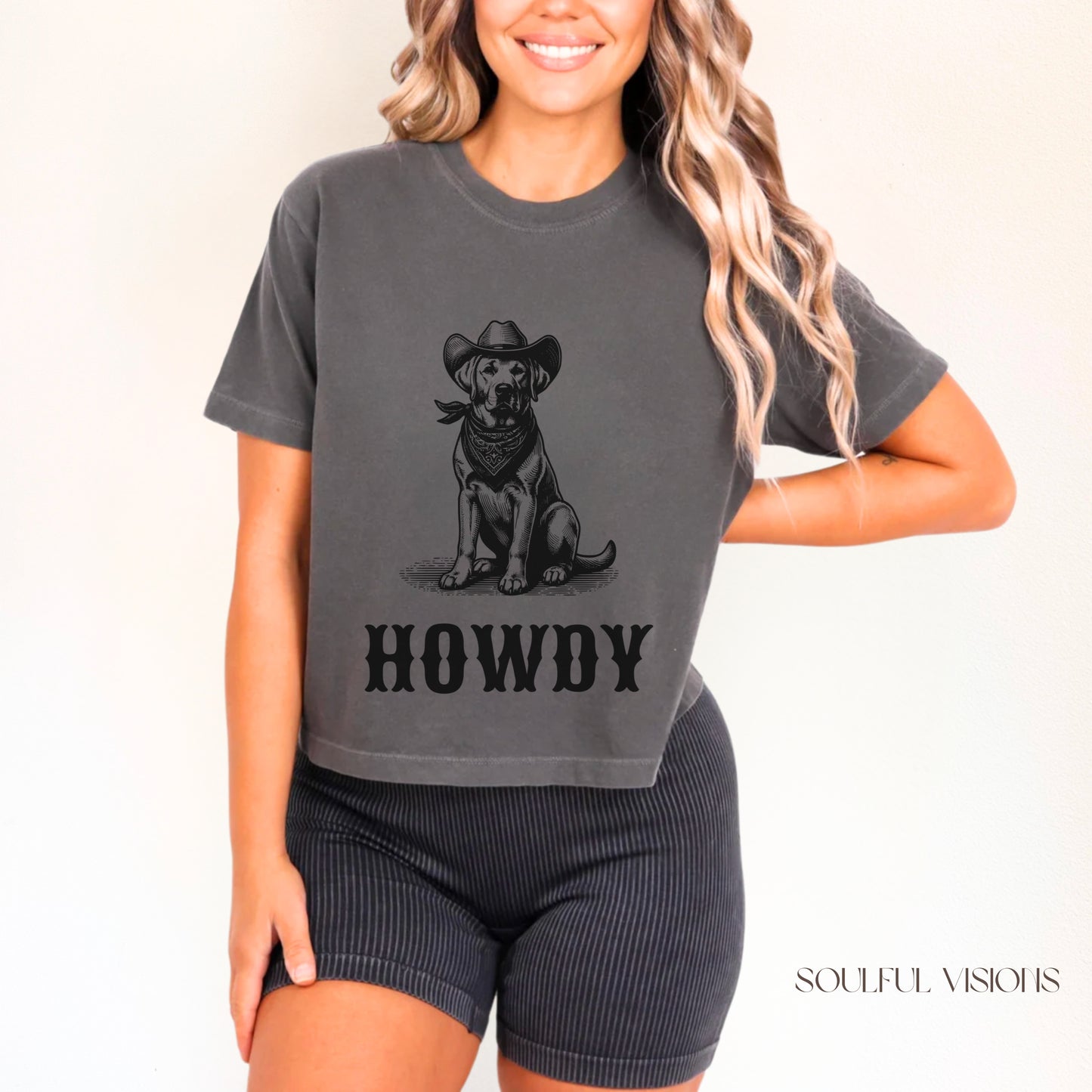 Howdy Labrador Retriever Women's Boxy Tee