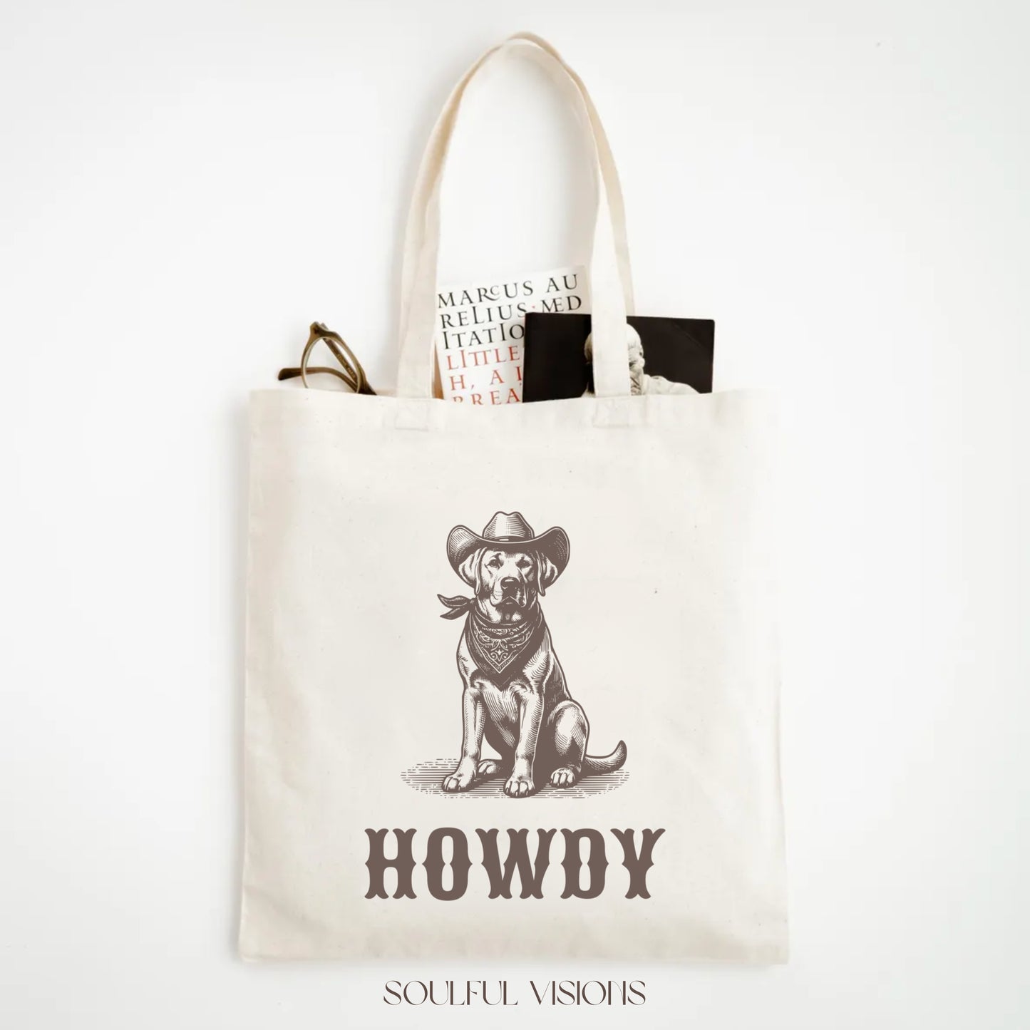 Howdy Labrador Retriever Tote Bag