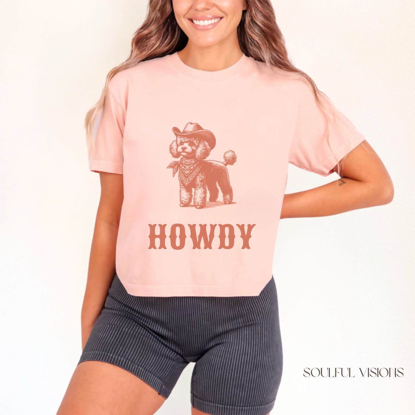 Howdy Mini Poodle Women's Boxy Tee