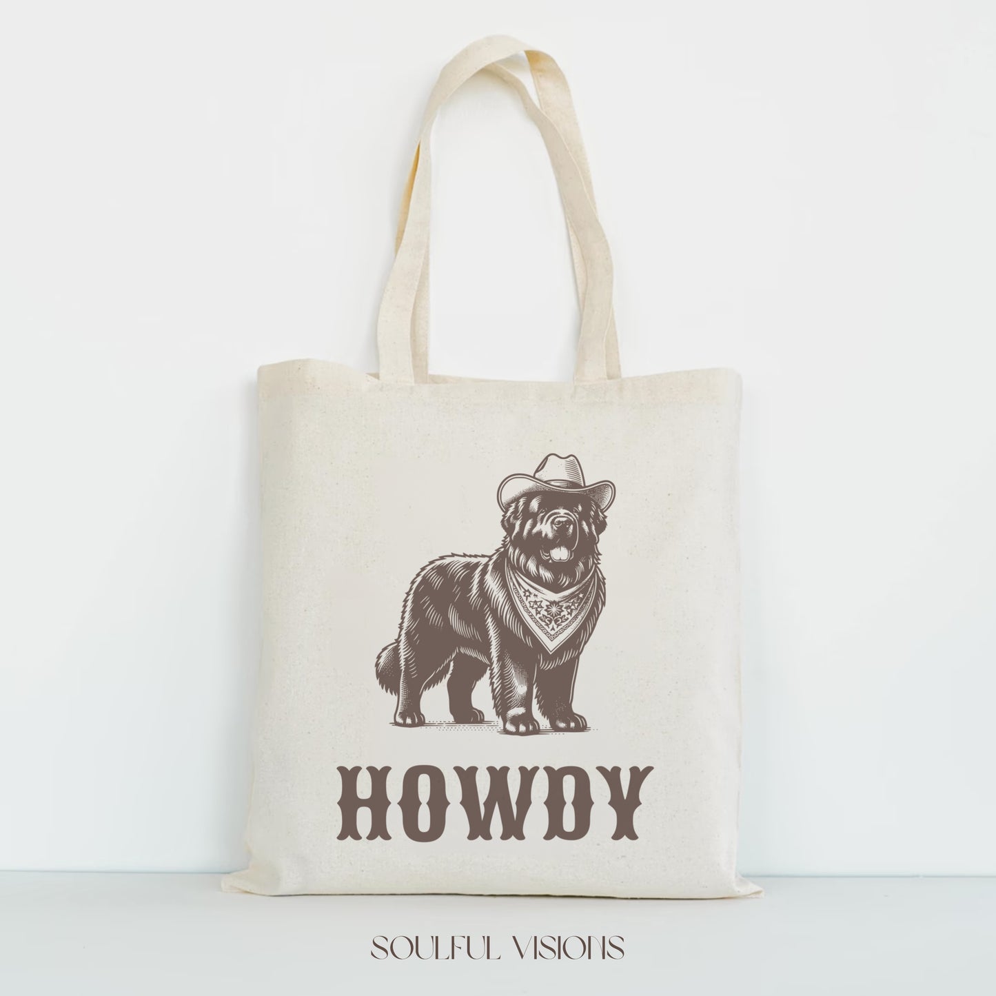 Howdy Newfoundland Tote Bag