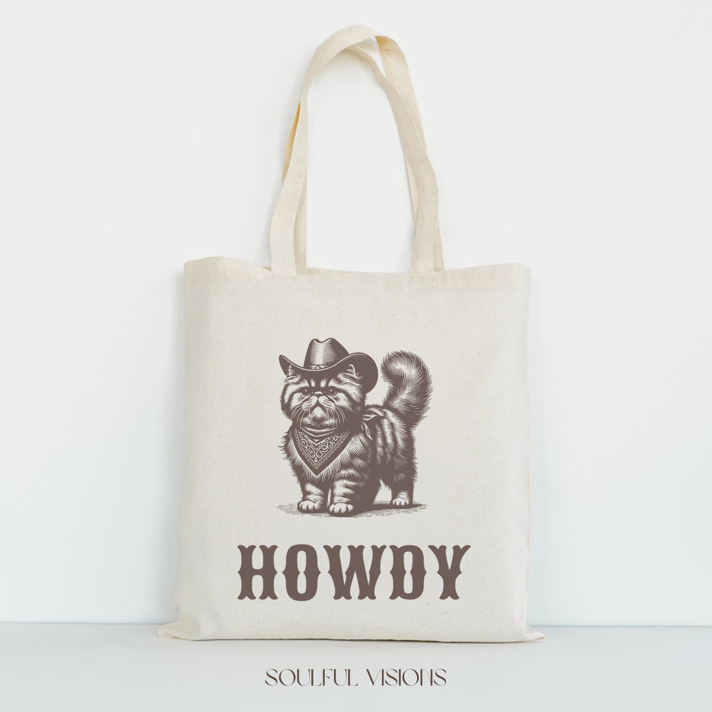 Howdy Persian Cat Tote Bag