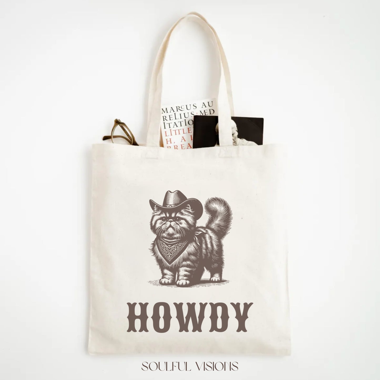 Howdy Persian Cat Tote Bag