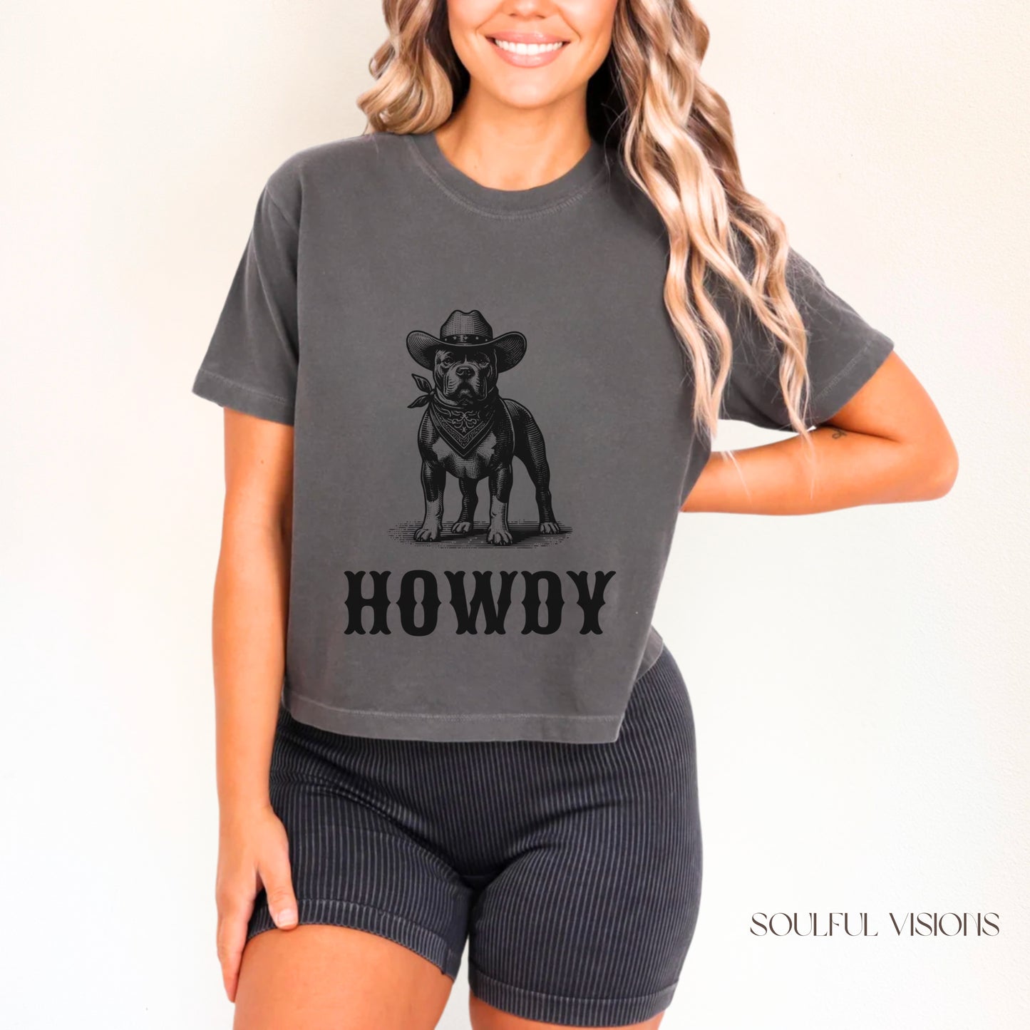 Howdy Pitbull Women's Boxy Tee