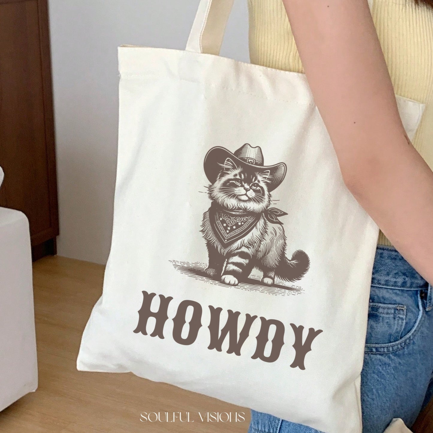 Howdy Ragdoll Tote Bag