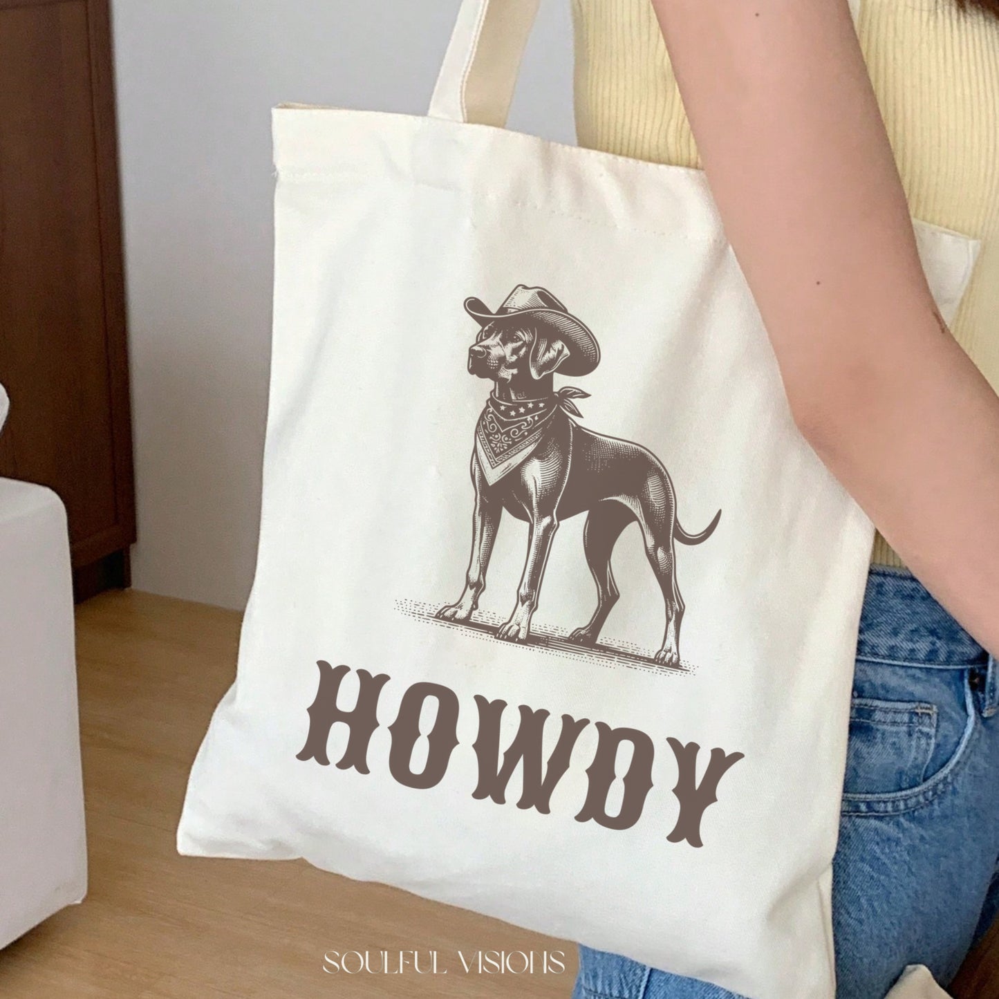 Howdy Rhodesian Ridgeback Tote Bag