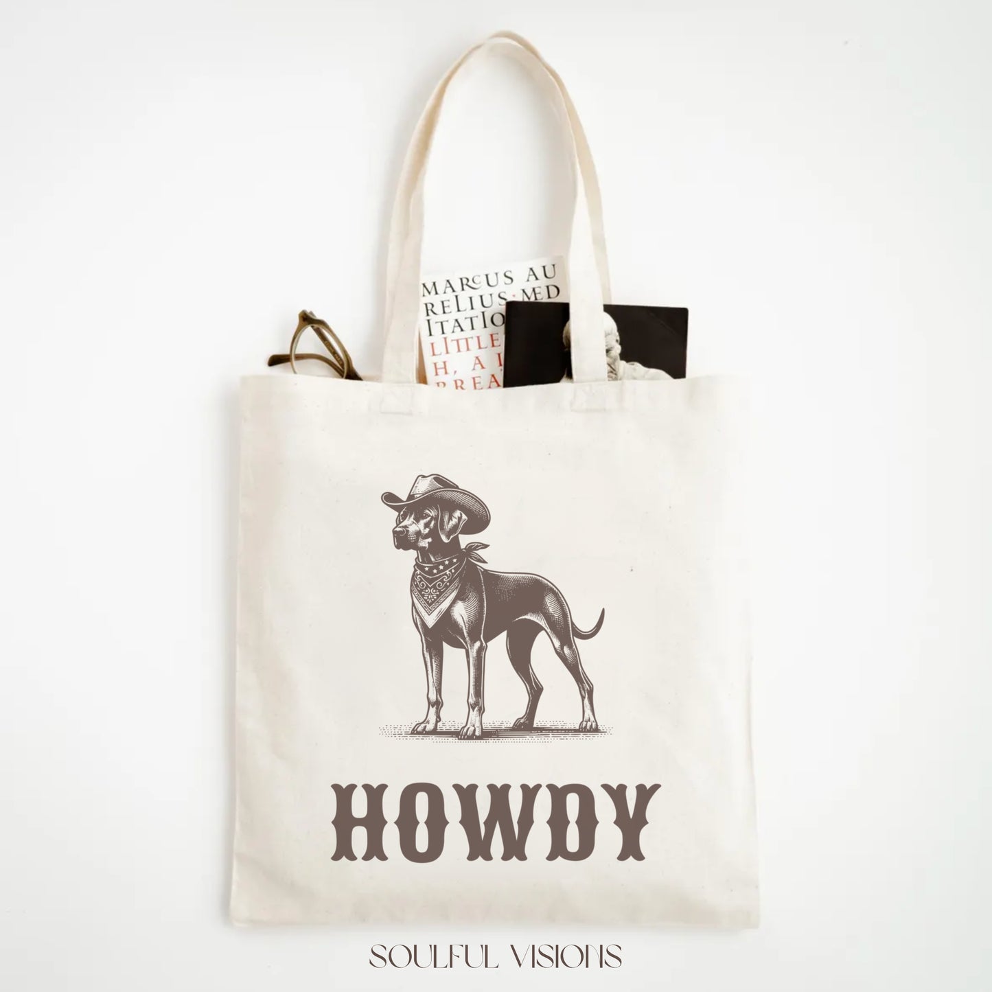 Howdy Rhodesian Ridgeback Tote Bag