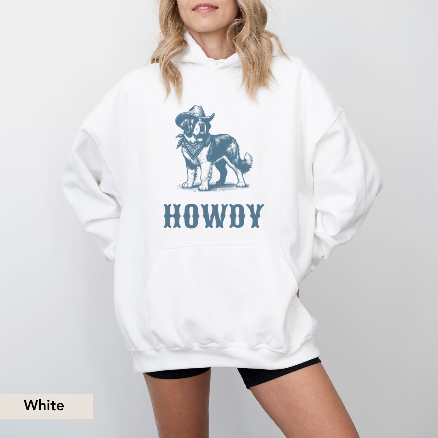 Howdy Saint Bernard Hoodie