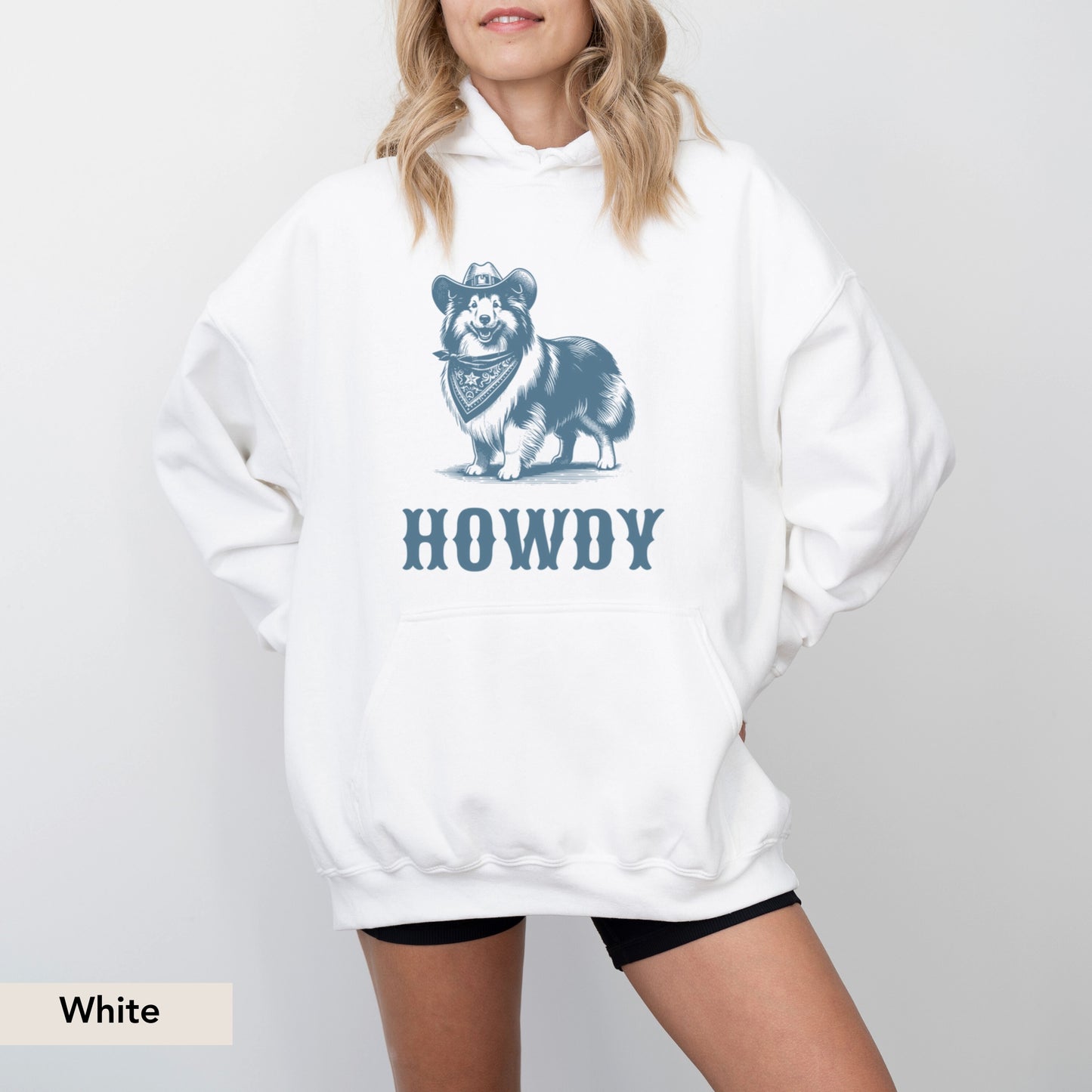 Howdy Shetland Sheepdog Hoodie
