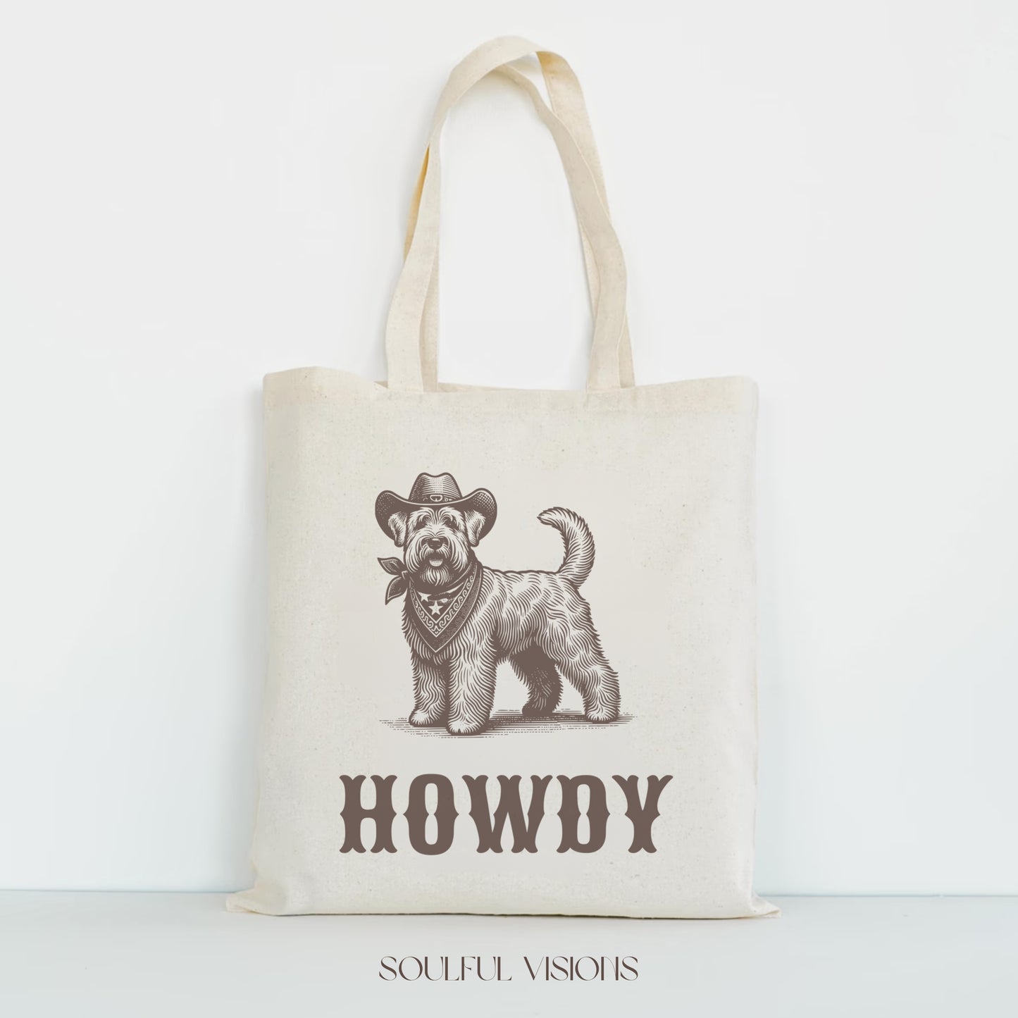 Howdy Wheaten Terrier Tote Bag