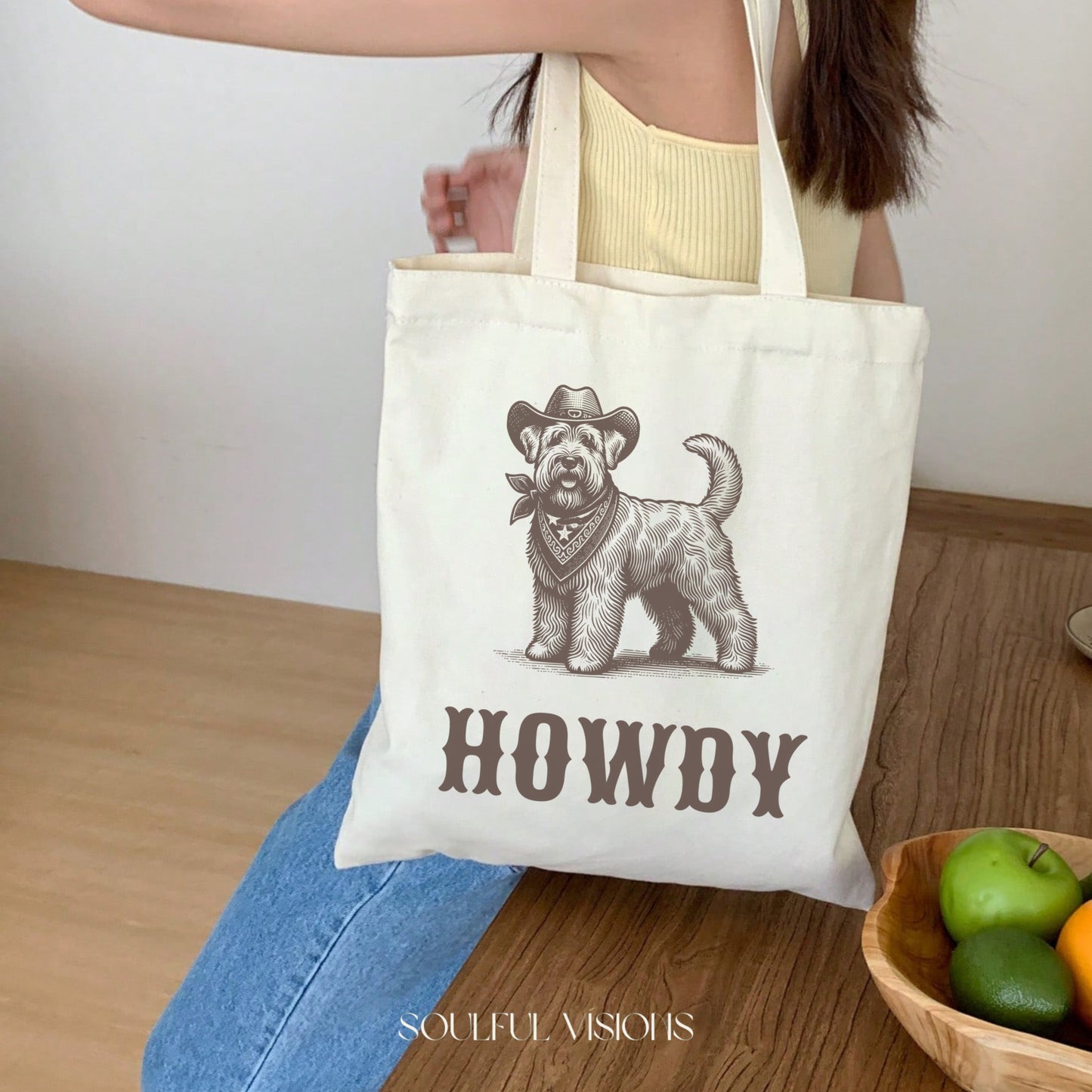 Howdy Wheaten Terrier Tote Bag
