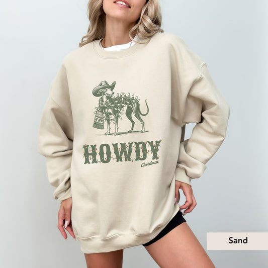 Italian Greyhound Howdy Christmas Sweatshirt