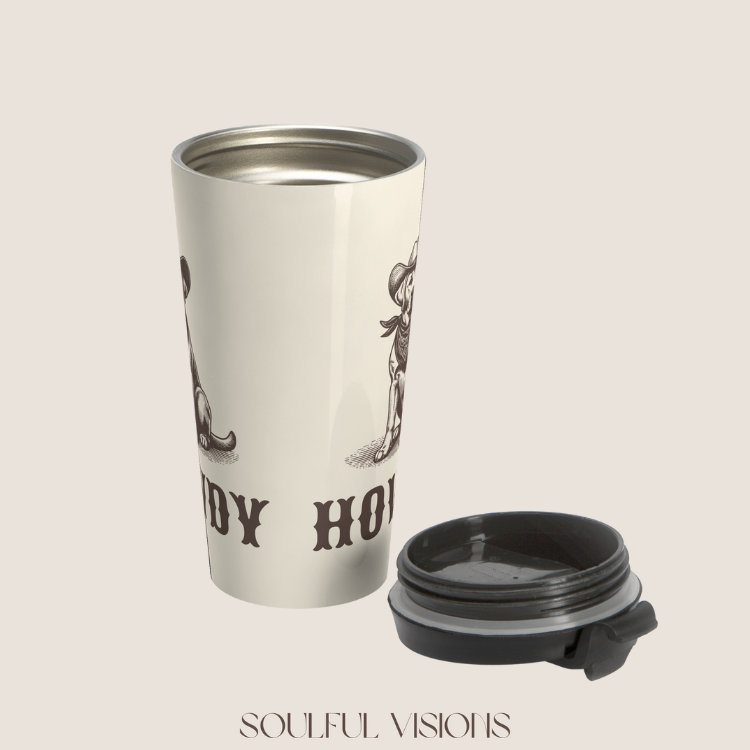 Howdy Labrador Retriever Stainless Steel Travel Mug