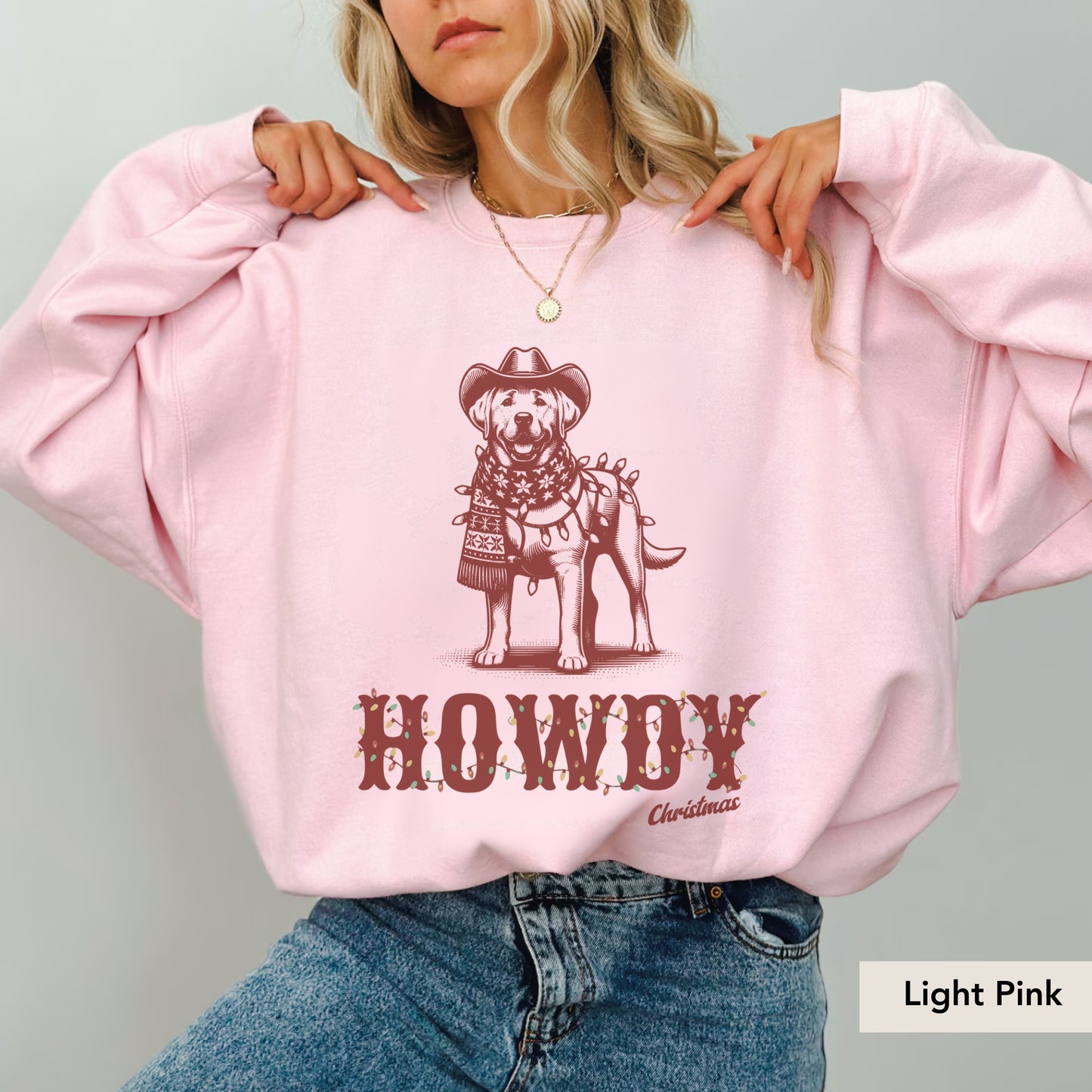 Labrador Howdy Christmas Sweatshirt