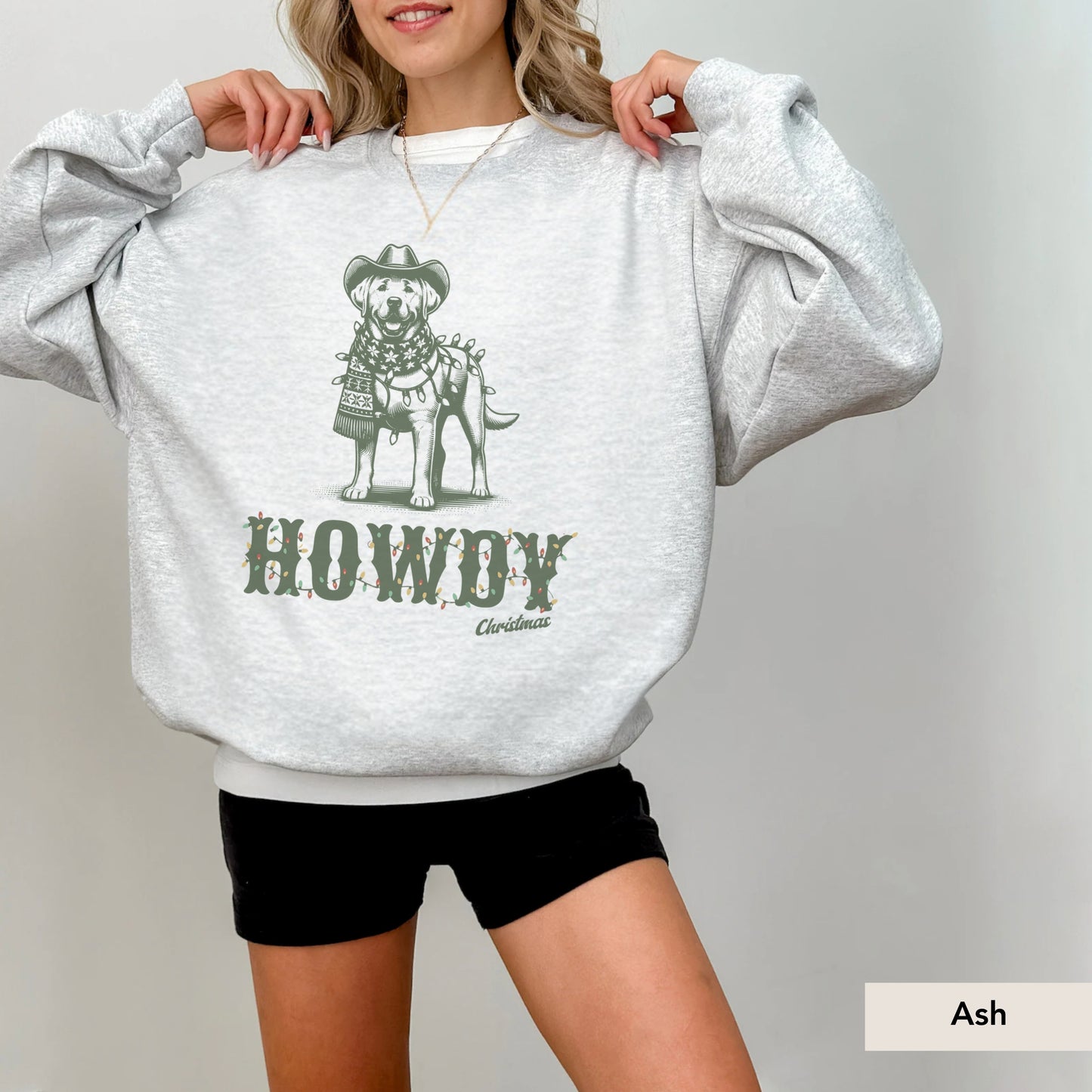 Labrador Howdy Christmas Sweatshirt