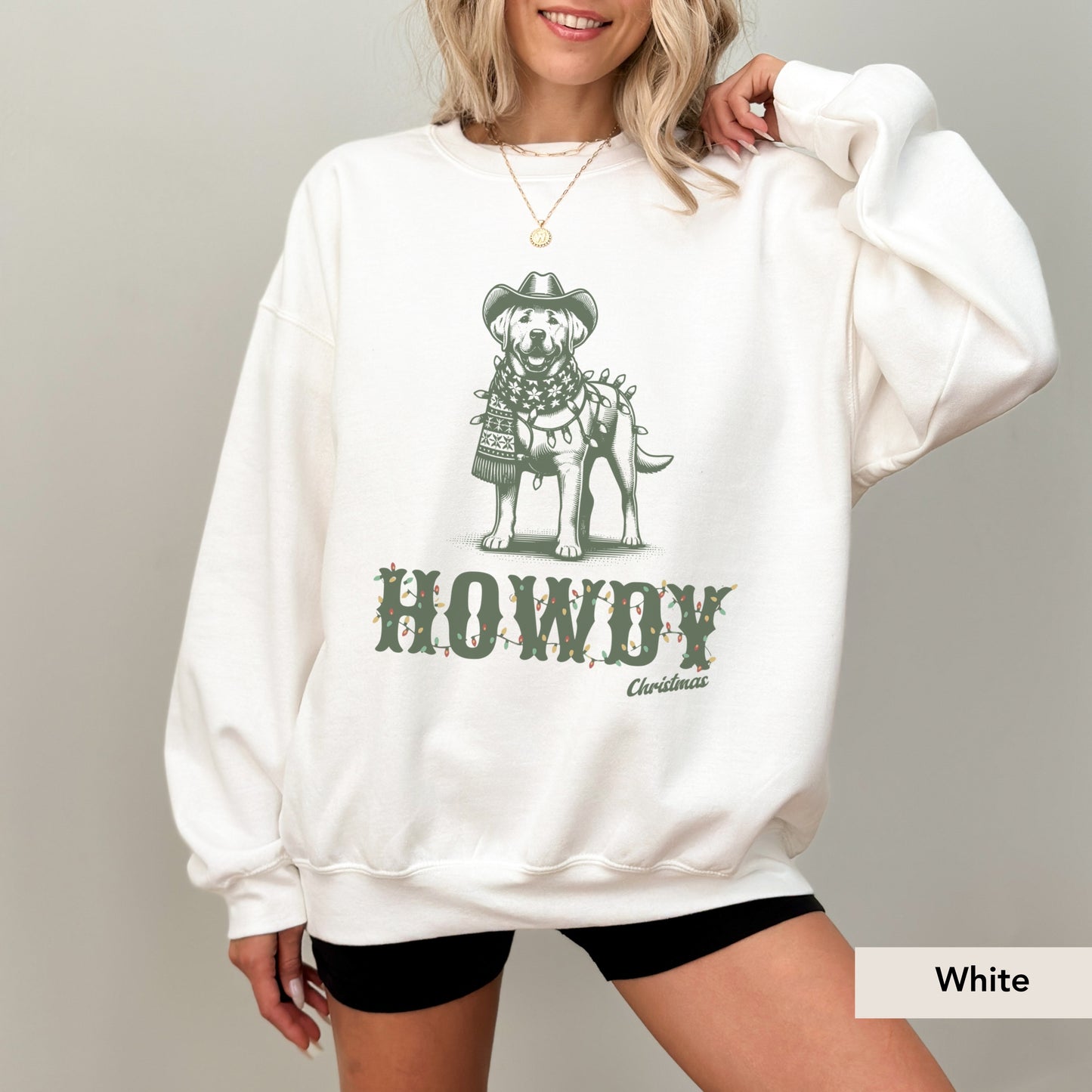 Labrador Howdy Christmas Sweatshirt