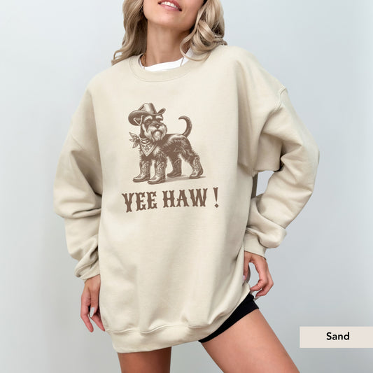 Miniature Schnauzer Yeehaw Sweatshirt