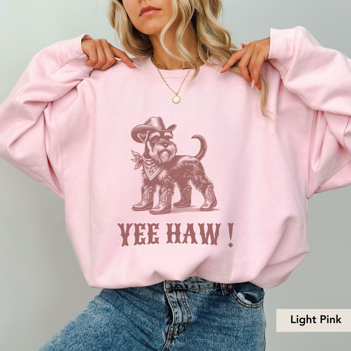 Miniature Schnauzer Yeehaw Sweatshirt