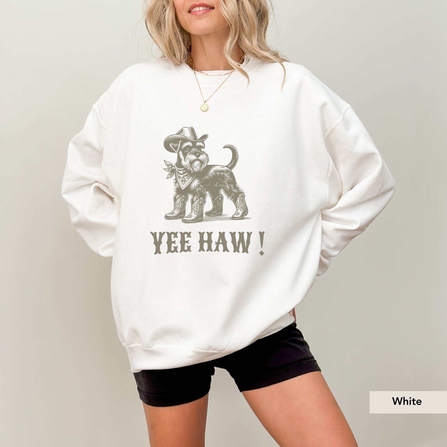 Miniature Schnauzer Yeehaw Sweatshirt