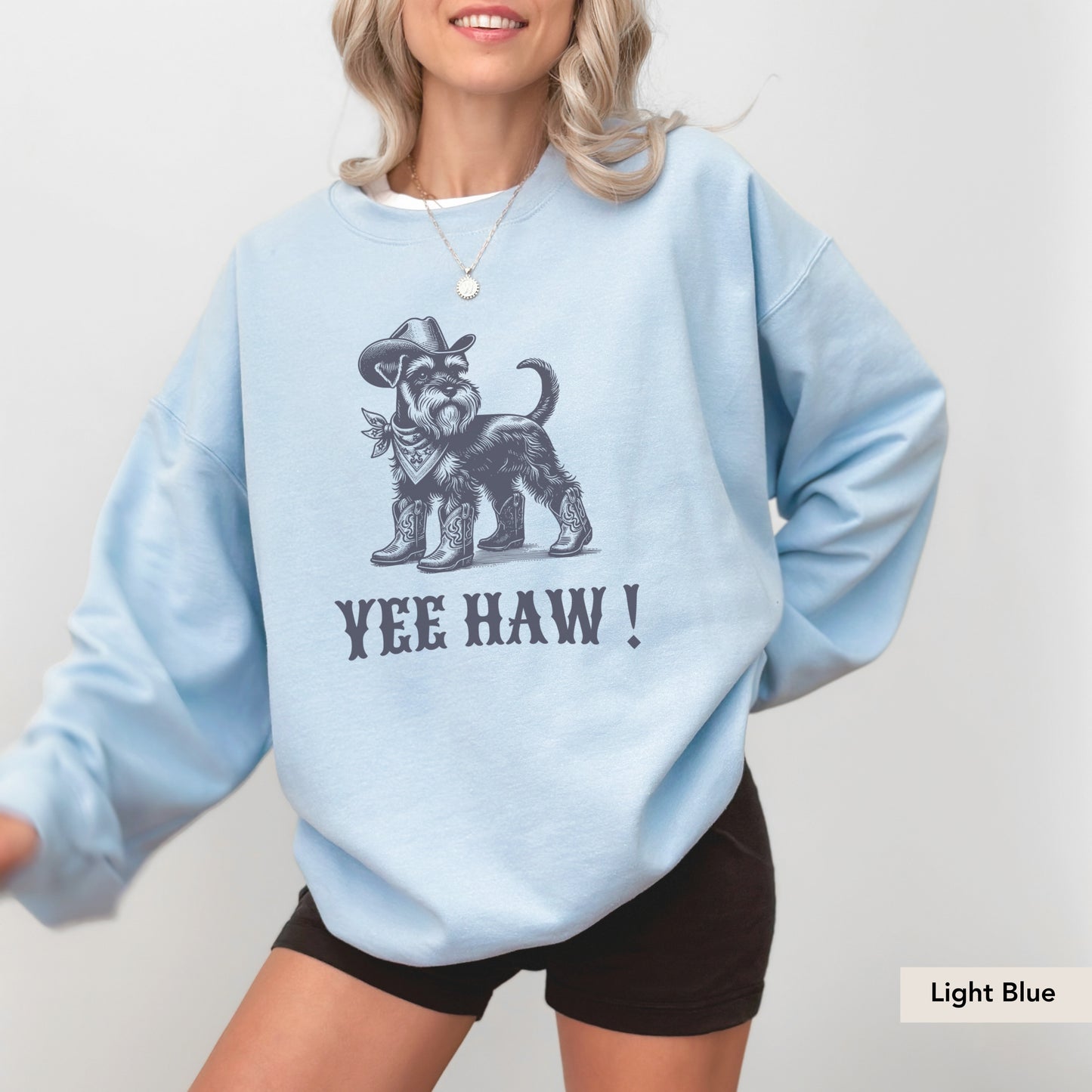 Miniature Schnauzer Yeehaw Sweatshirt
