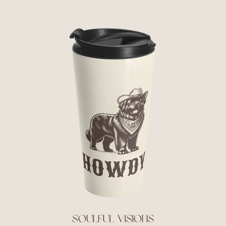 Howdy Newfoundland Stainless Steel Travel Mug