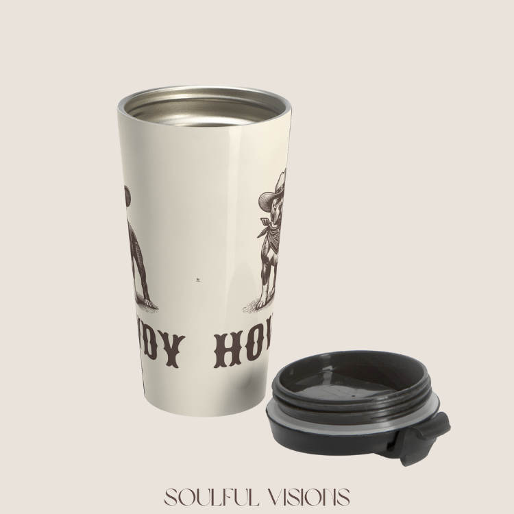Howdy Pitbull Stainless Steel Travel Mug