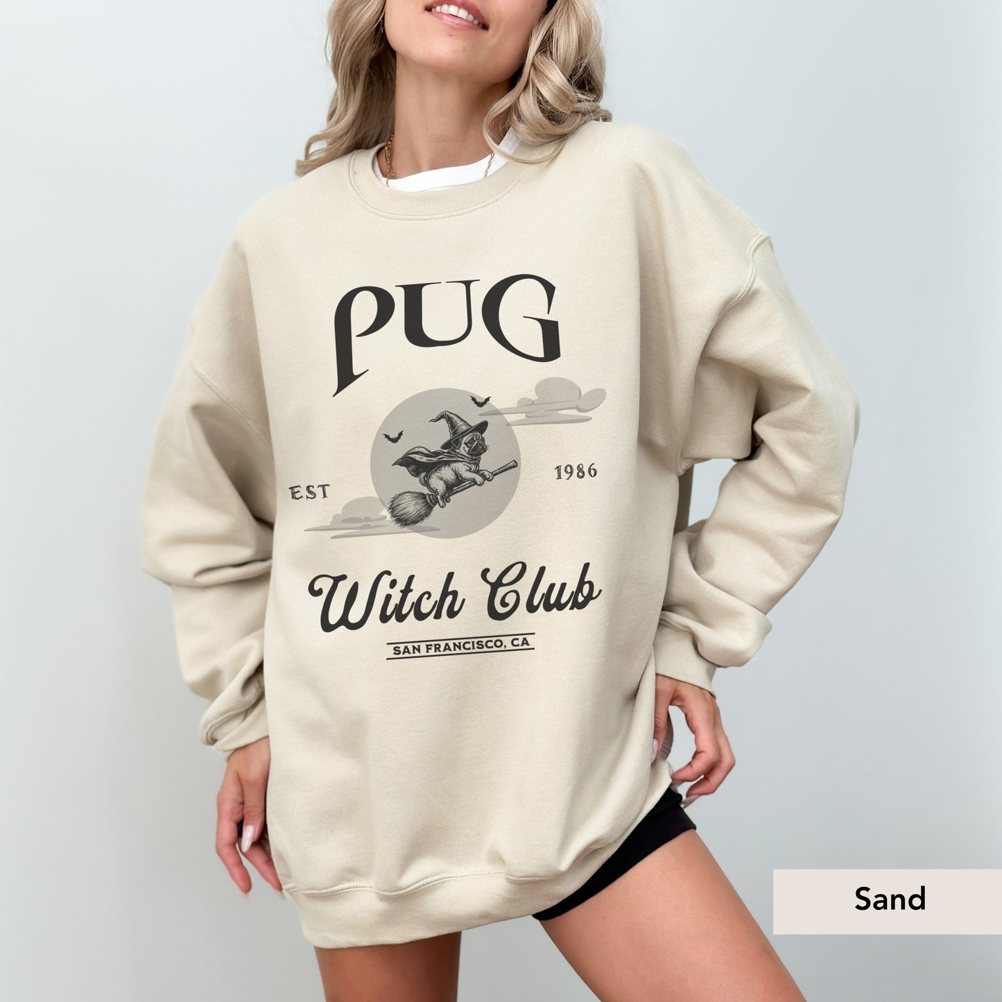 Pug Witch Club Sweatshirt
