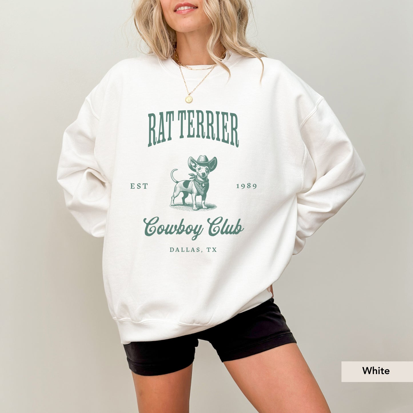 Rat Terrier Cowboy Club Sweatshirt
