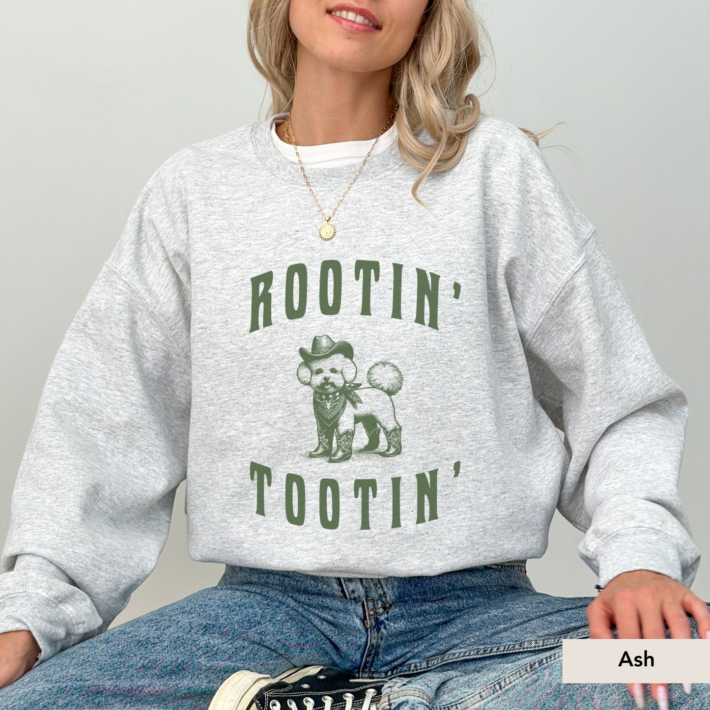Rootin Tootin Bichon Frise Sweatshirt