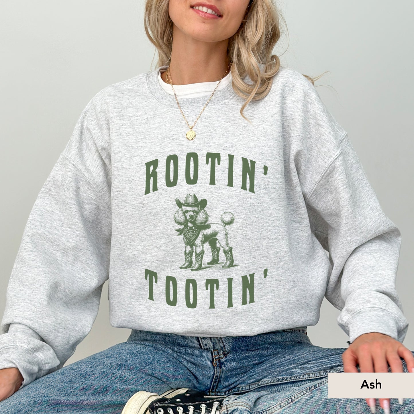 Rootin Tootin Poodle Sweatshirt