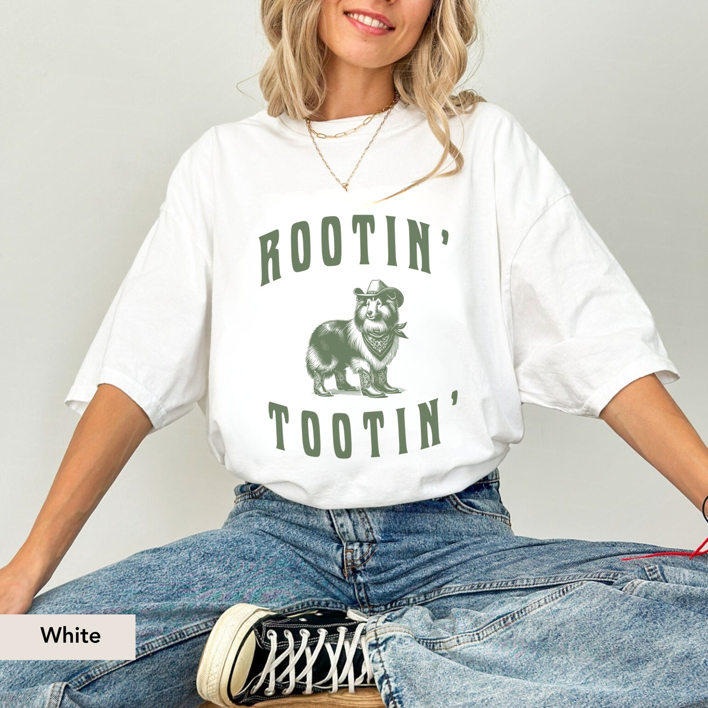 Rootin Tootin Shetland Sheepdog Shirt