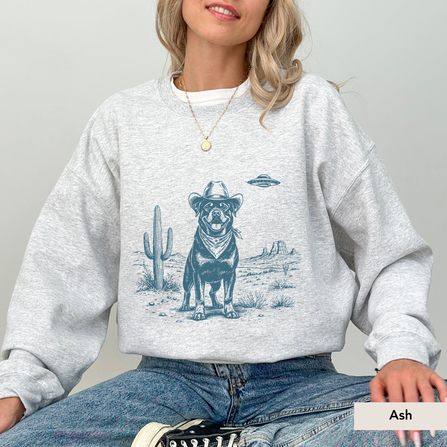 Rottweiler UFO Sweatshirt
