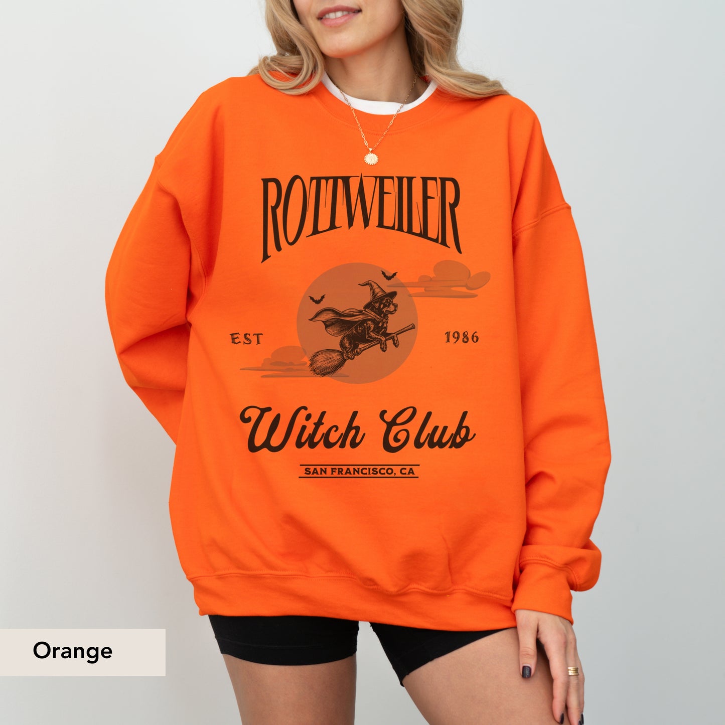Rottweiler Witch Club Sweatshirt