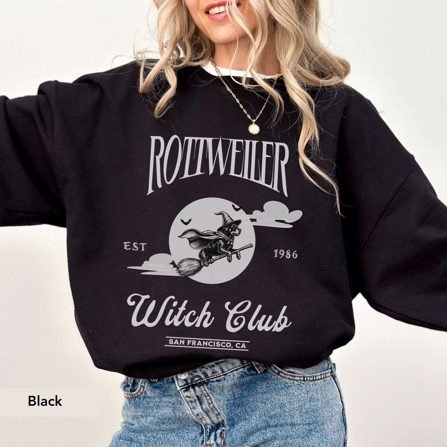 Rottweiler Witch Club Sweatshirt