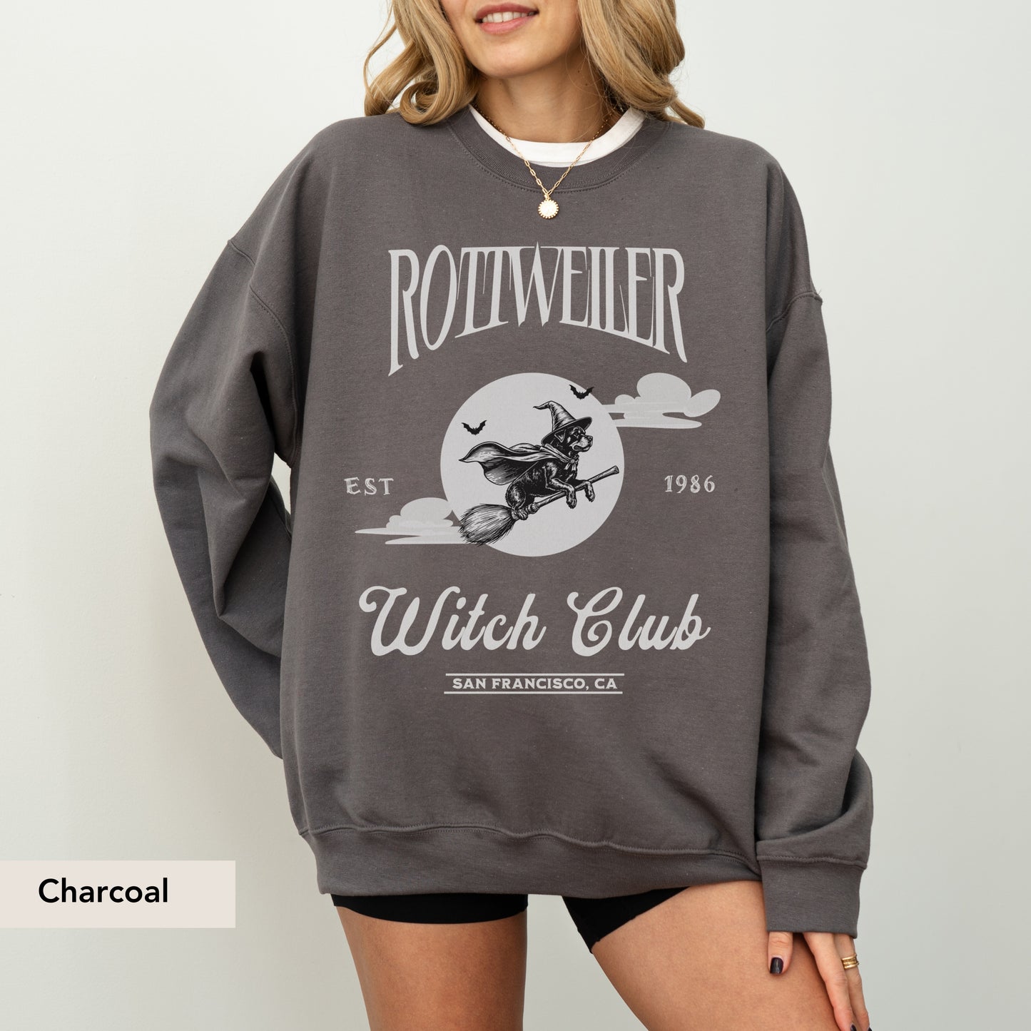 Rottweiler Witch Club Sweatshirt