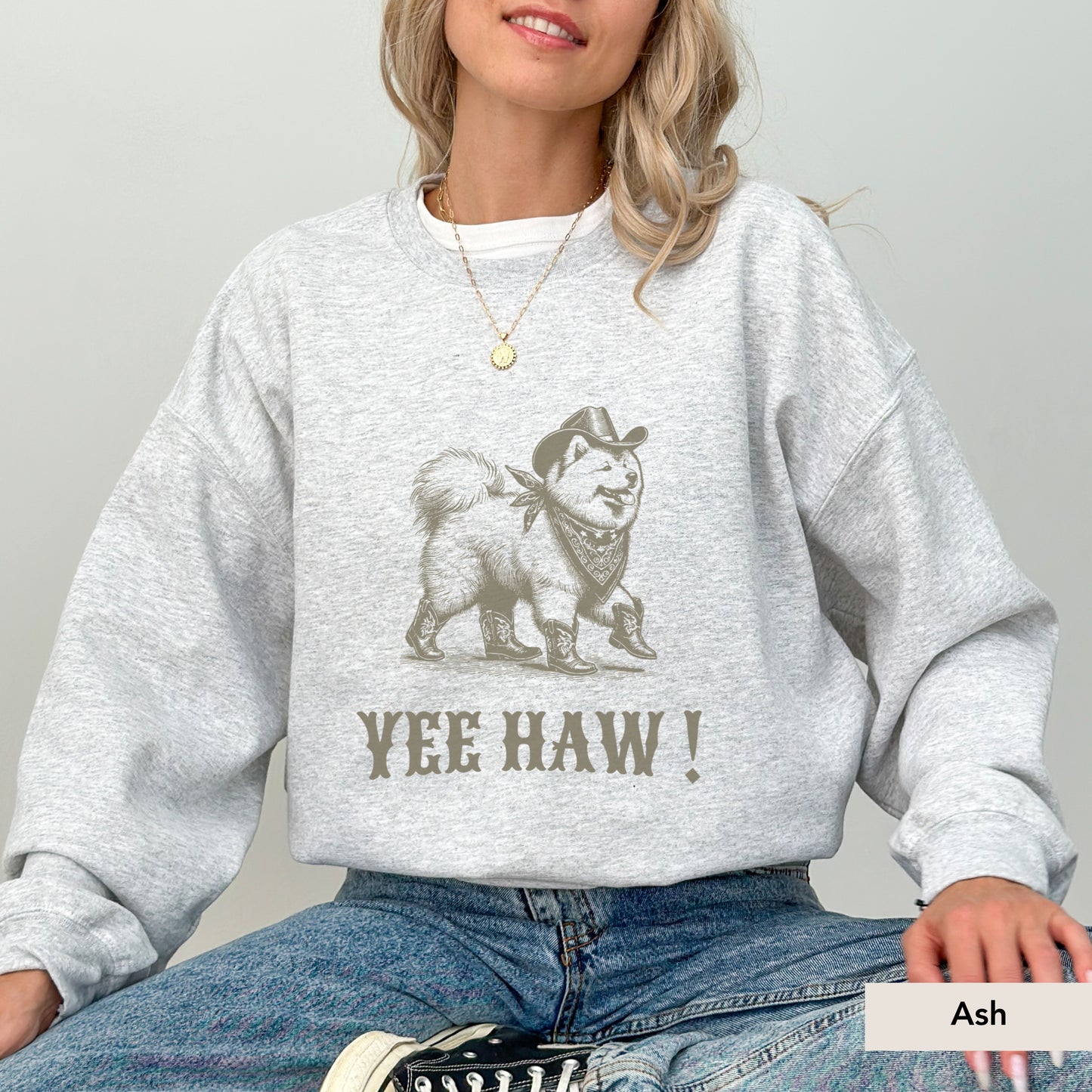 Samoyed Yeehaw Sweatshirt