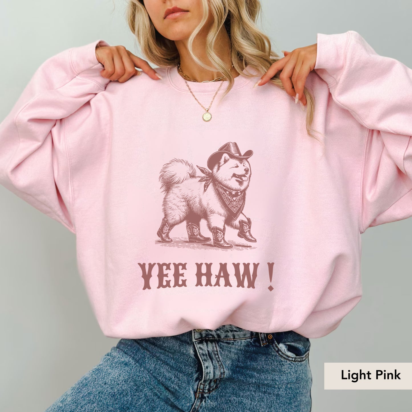 Samoyed Yeehaw Sweatshirt
