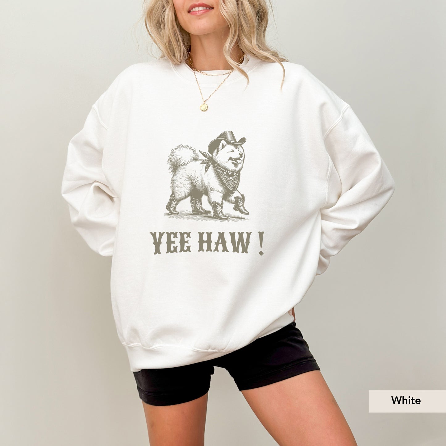 Samoyed Yeehaw Sweatshirt