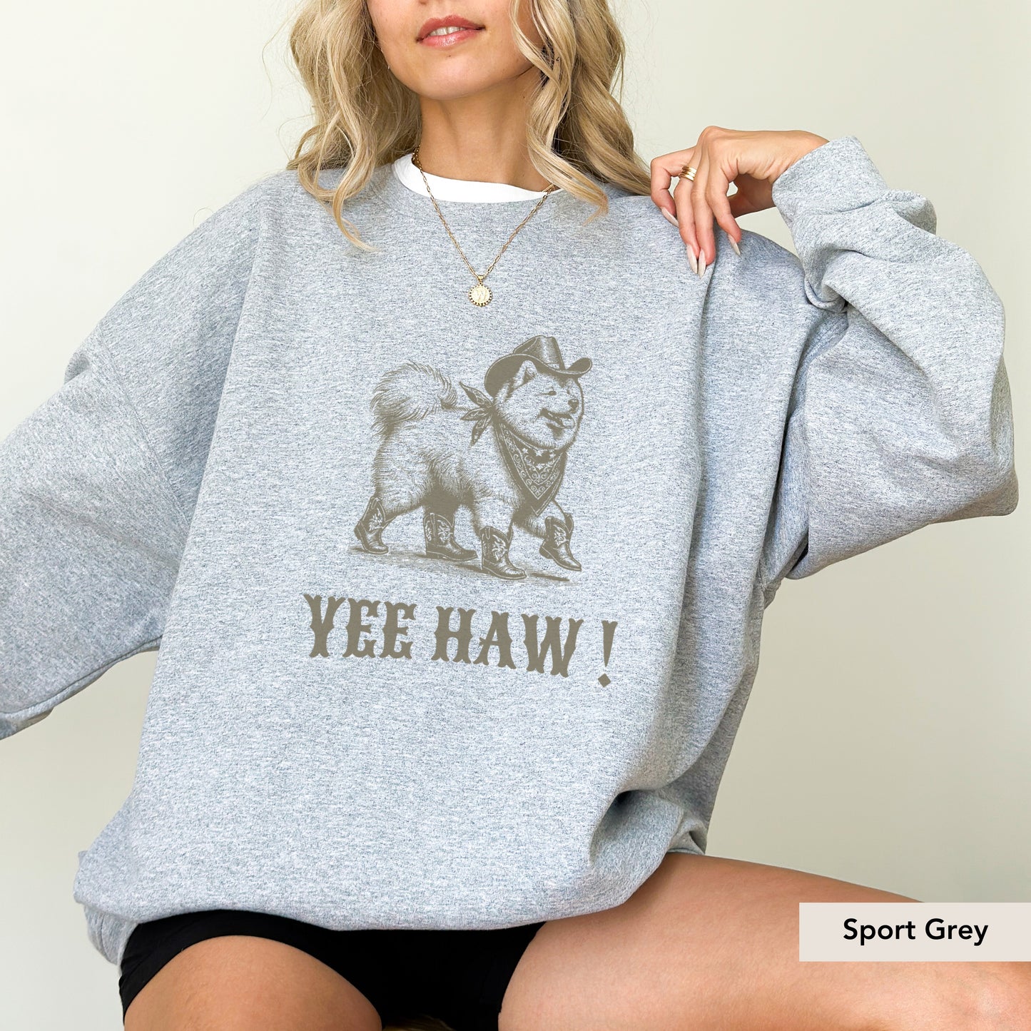 Samoyed Yeehaw Sweatshirt