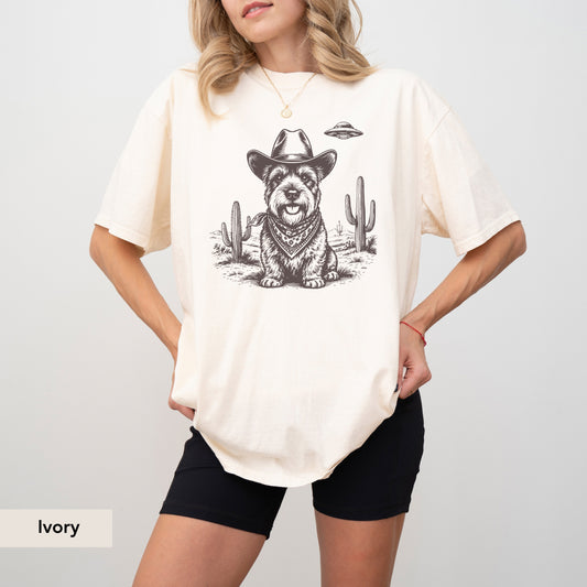 Scottish Spaniel UFO shirt