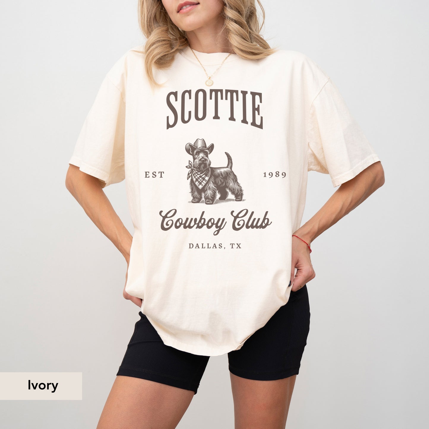 Scottish Terrier Cowboy Club Shirt