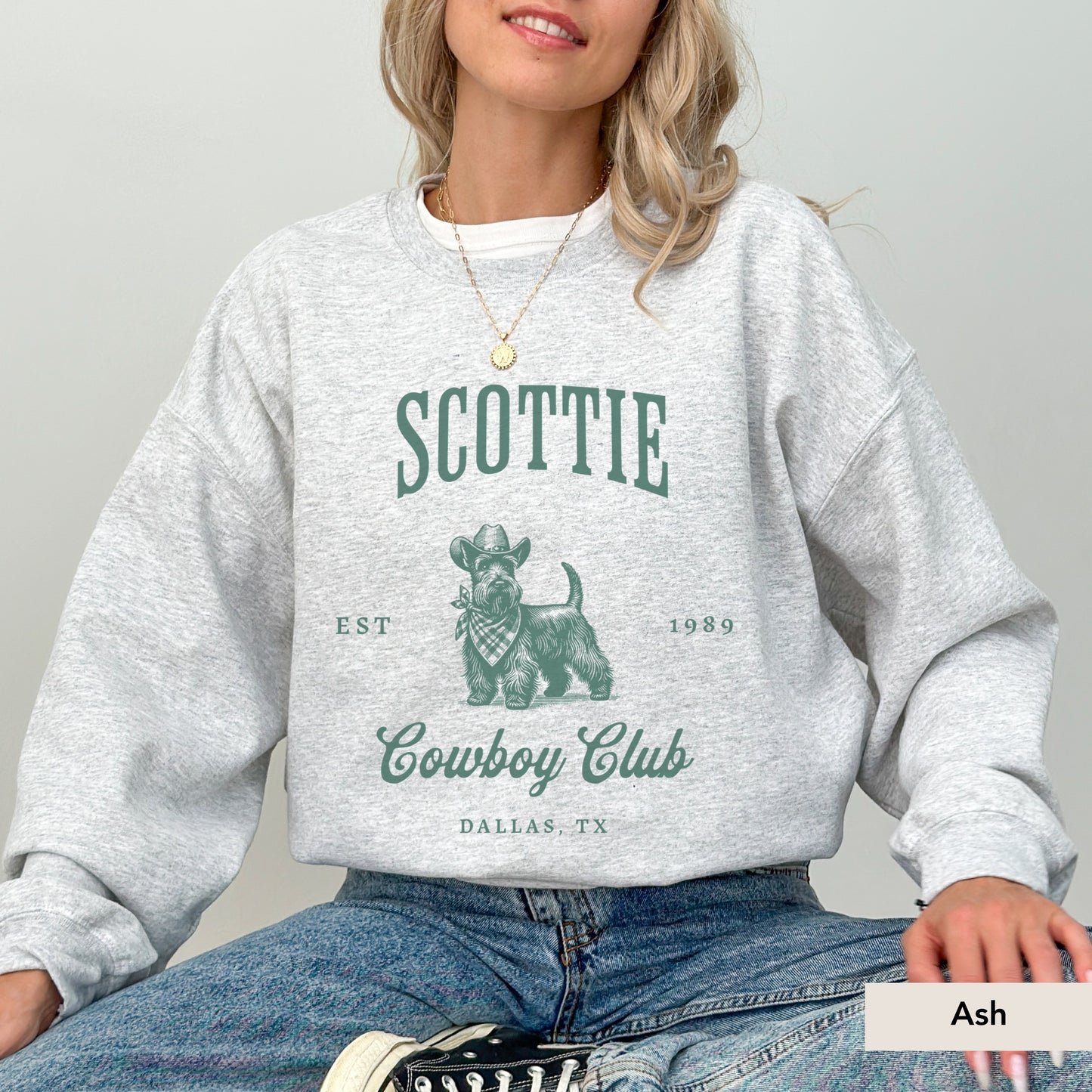 Scottish Terrier Cowboy Club Sweatshirt